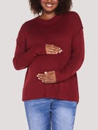 MOTHERHOOD MATERNITY Crew Neck Long Sleeve Sweater