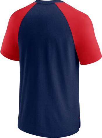 Men's Fanatics  Navy/Red Boston Red Sox Fundamentals Walk Off Raglan T-Shirt