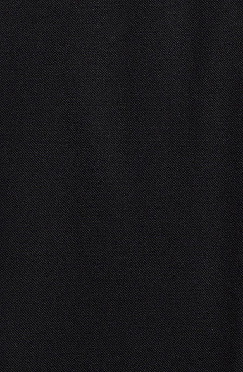 Nordstrom Kids' Flat Front Black Stretch Twill Dress Pants, Alternate, color,