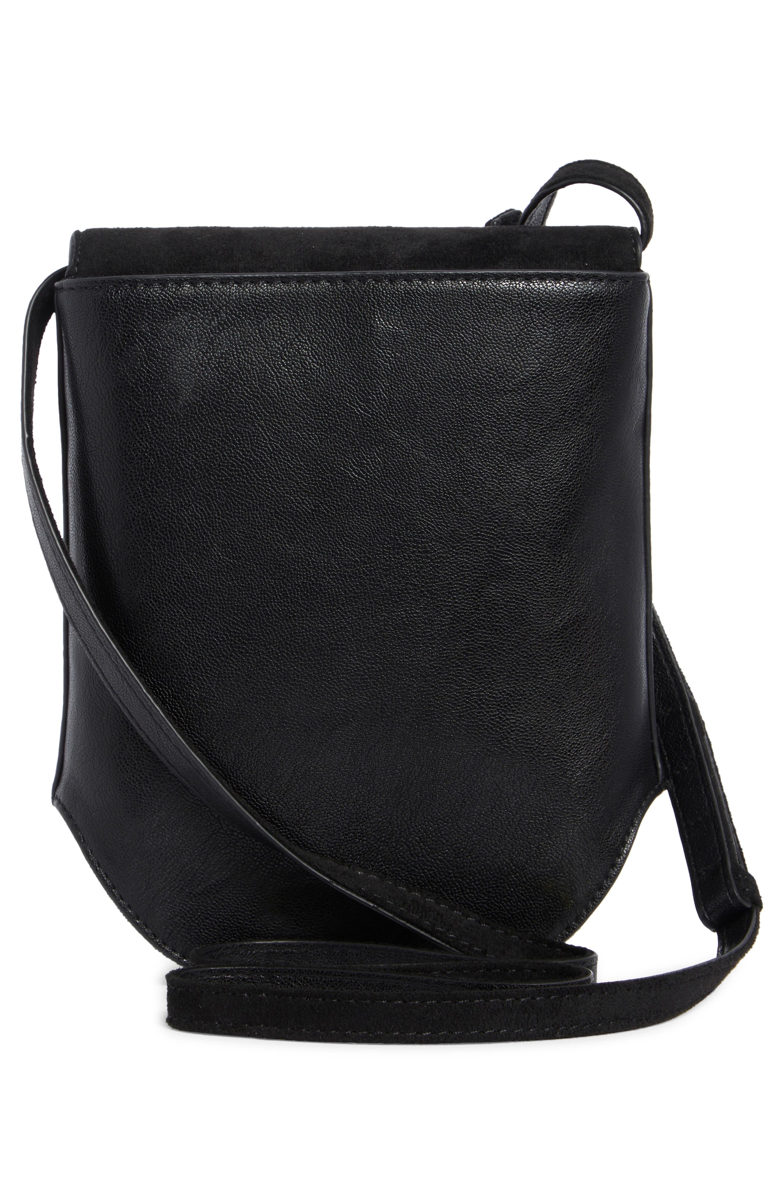 Dolce Vita Perry Top Flap Phone Crossbody Bag, Alternate, color, Black