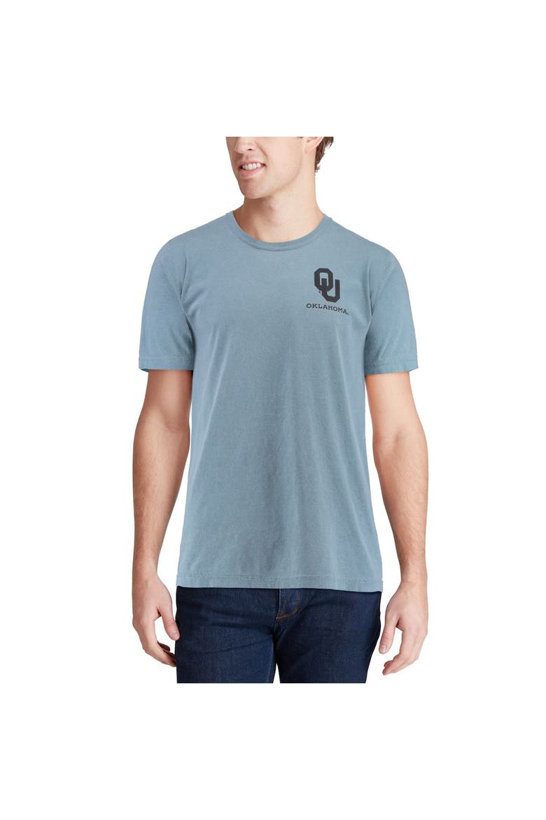 Men's Blue Oklahoma Sooners State Scenery Comfort Colors T-Shirt, Alternate, color, Blue