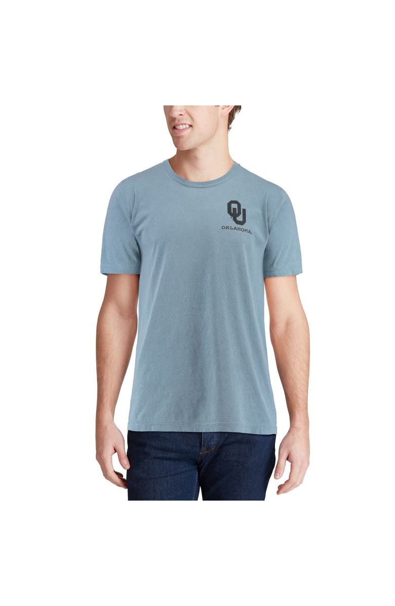 IMAGE ONE Men's Blue Oklahoma Sooners State Scenery Comfort Colors T-Shirt, Alternate, color, 