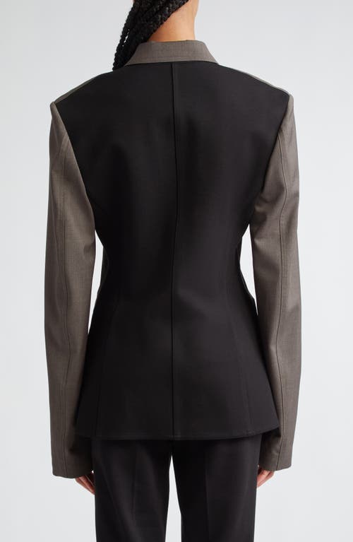 Helmut Lang Virgin Wool Jacket In Light Brown Melange - 21g