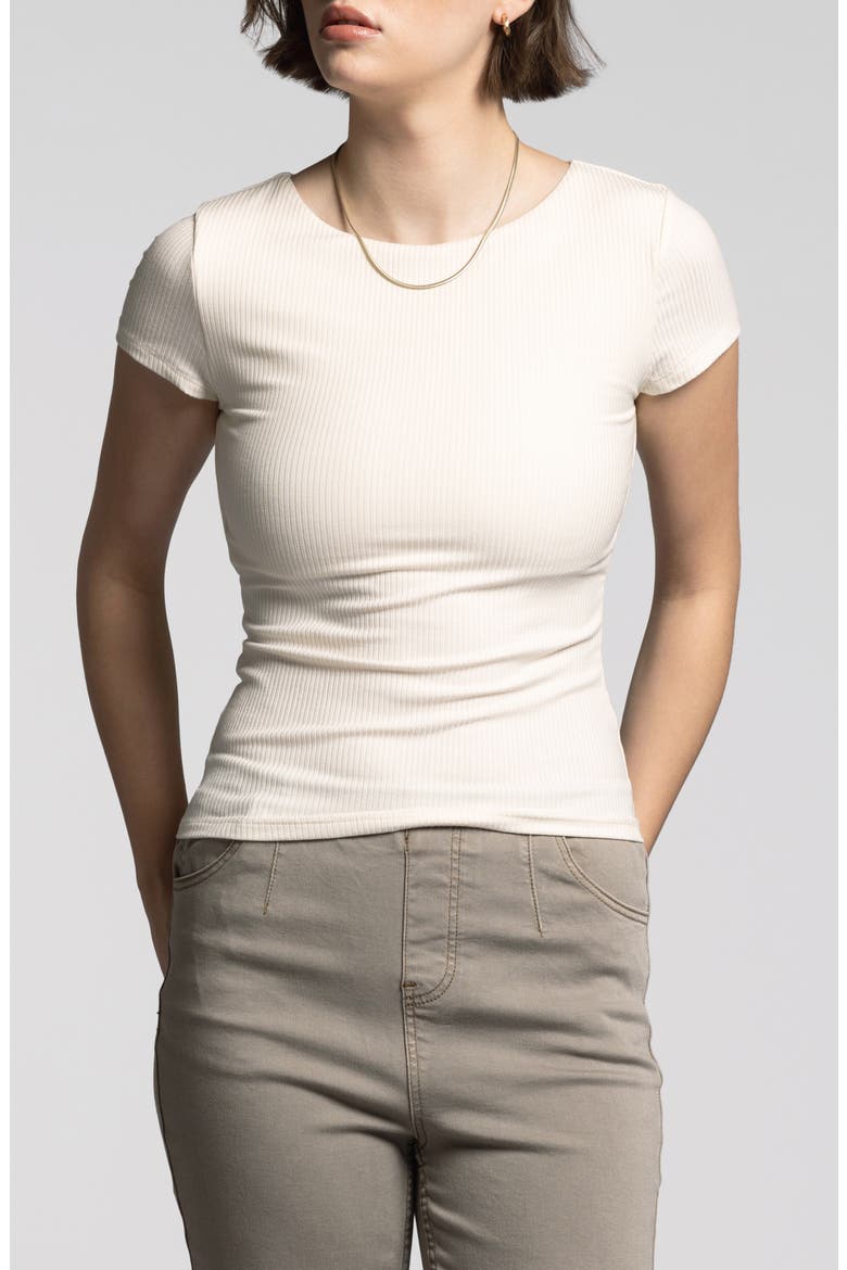 Charlene Rib Top, Main, color, IVORY
