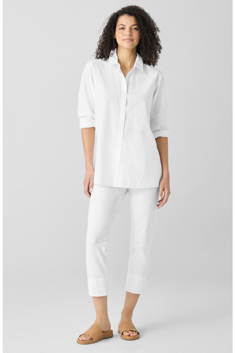 Back Slit Crop Straight Leg Pants, Alternate, color, WHITE