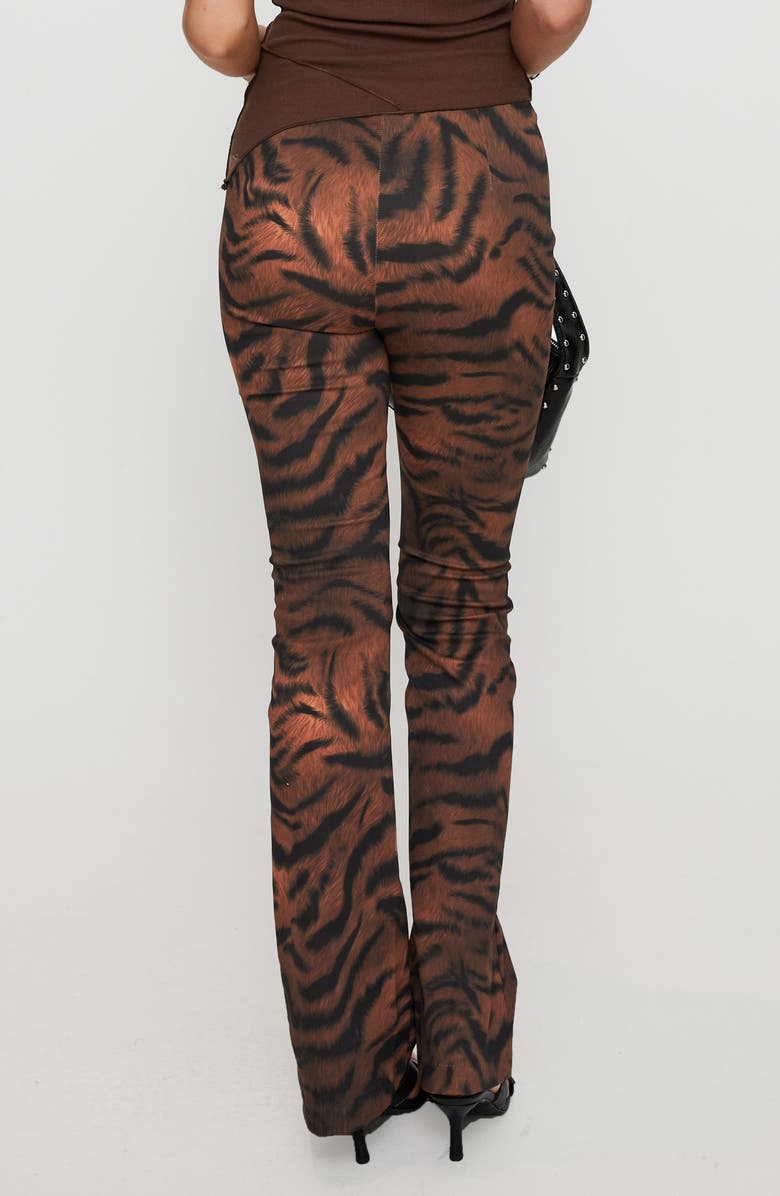 Princess Polly Andrina Tiger Stripe Straight Leg Pants, Alternate, color, Multi