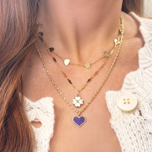 The Lovery Fine Jewelry Amethyst Heart Charm In Purple