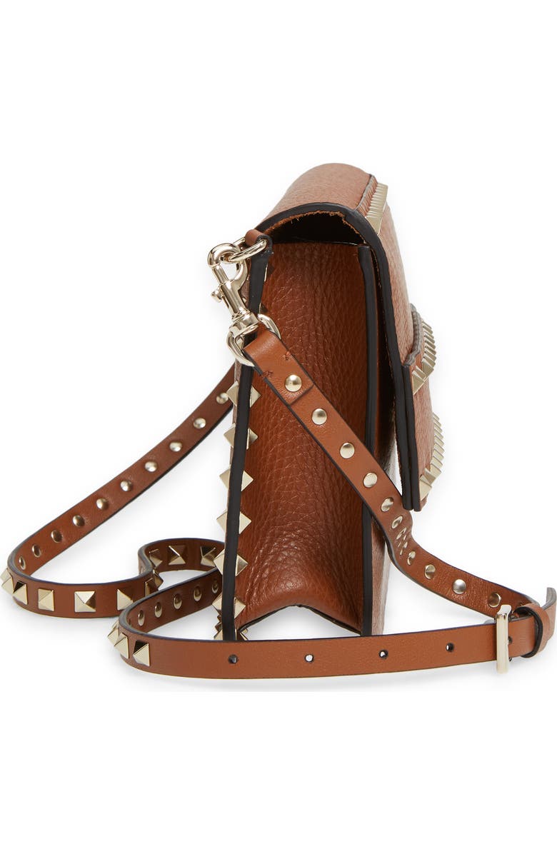 Valentino Garavani Small Rockstud Leather Shoulder Bag, Alternate, color,