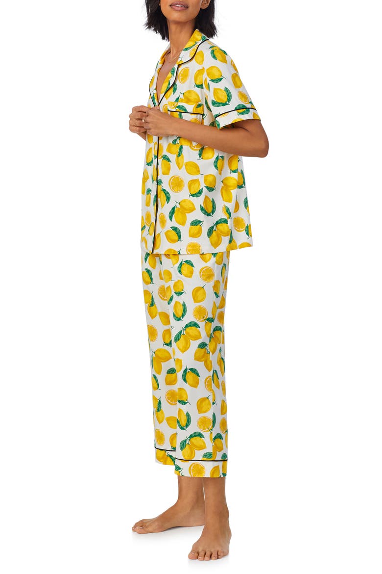 Print Crop Stretch Jersey Pajamas, Alternate, color, MAIN SQUEEZE