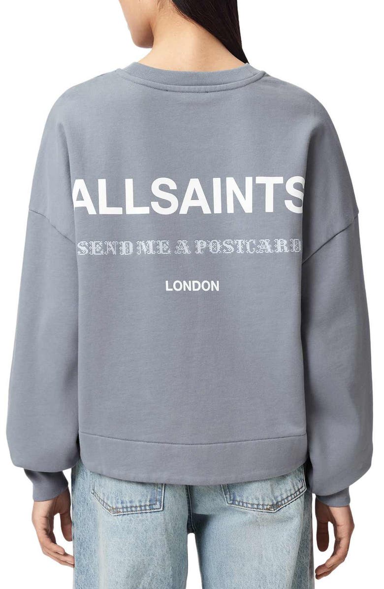 AllSaints Dreamer Lila Sweatshirt, Alternate, color, Quarry Blue