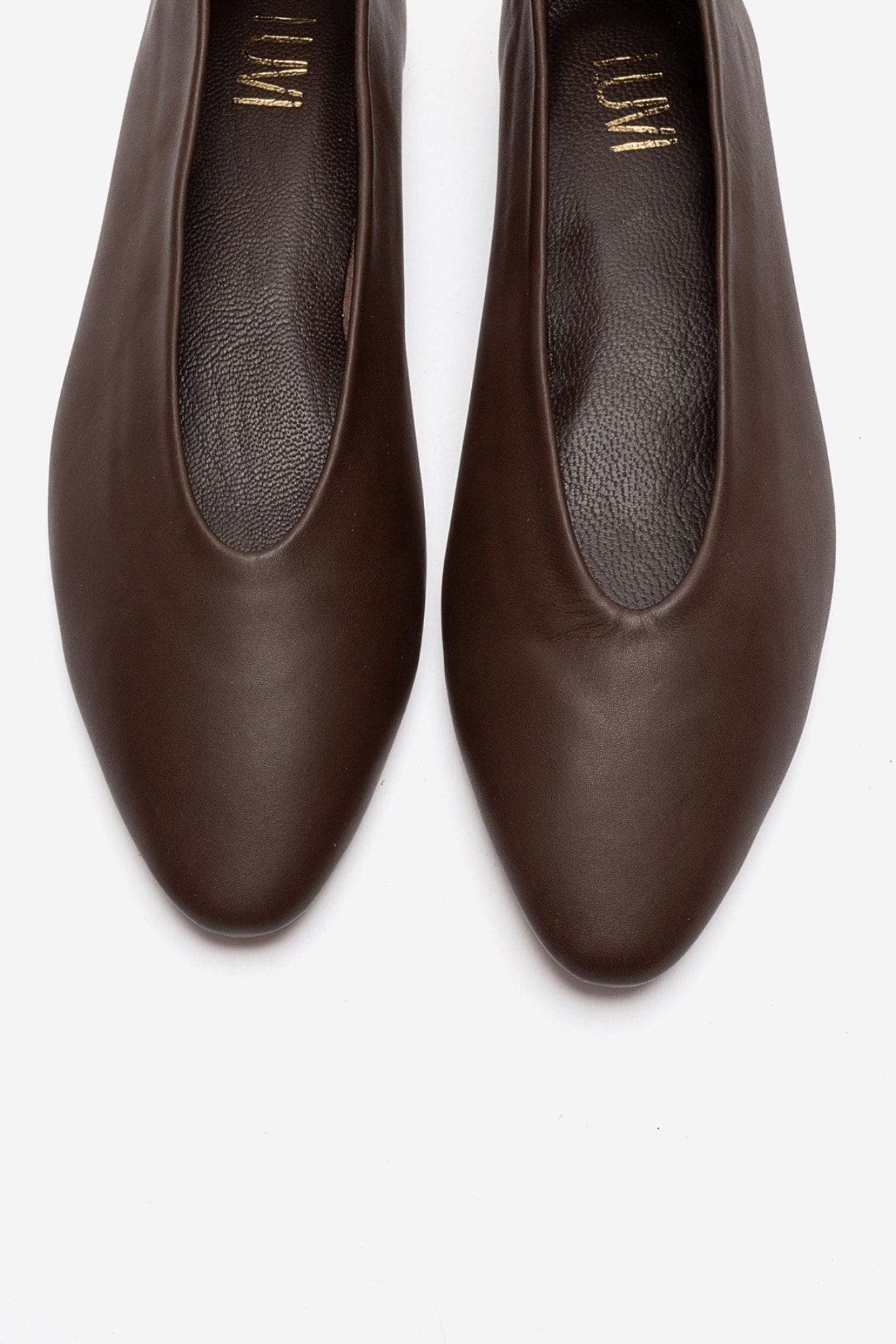 Jenas Leather Ballet Flat, Alternate, color, Brown