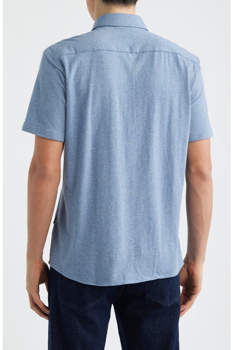 Roan Stretch Cotton Button-Up Shirt, Alternate, color, OPEN BLUE