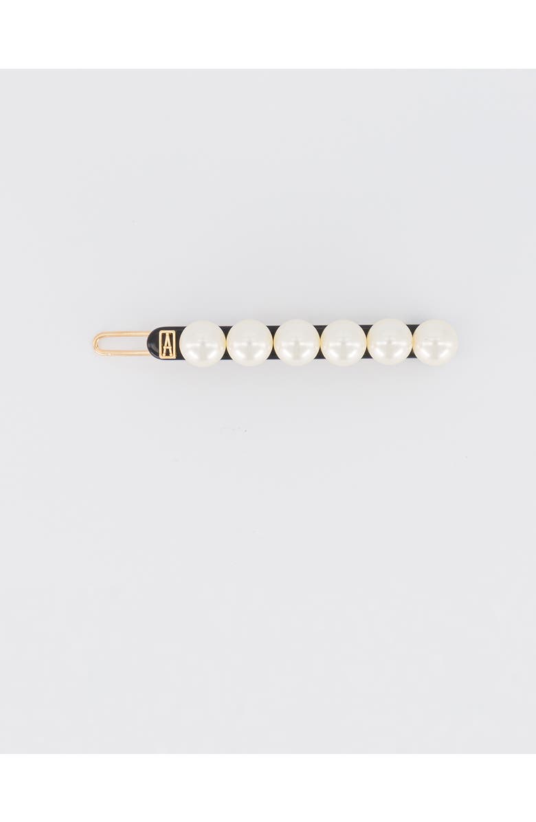 Alexandre de Paris Pearl side barette hair clip, Main, color,