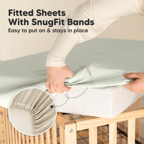 Keababies 2-pack Lyra Muslin Crib Sheets In Multi
