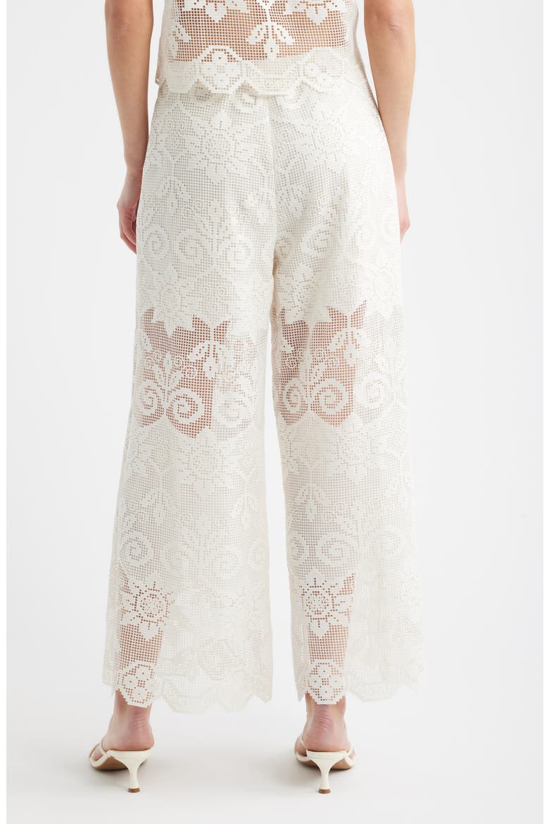 Gina Lace Pants, Alternate, color, IVORY