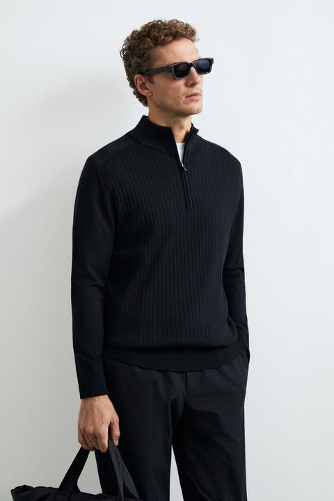 Lufian Masher Men's Quarter Zip Sweater