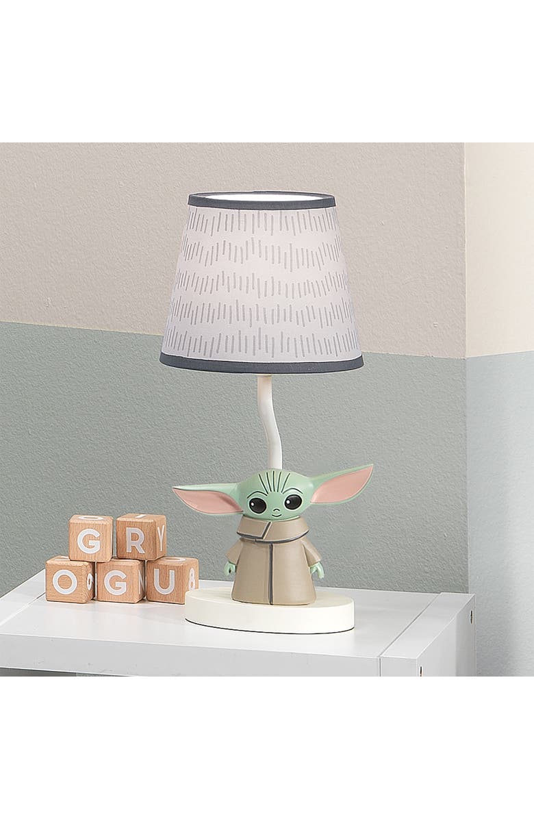 Lambs & Ivy Star Wars The Child/Baby Yoda Nursery Lamp with Shade and Bulb, Alternate, color, Multicolor