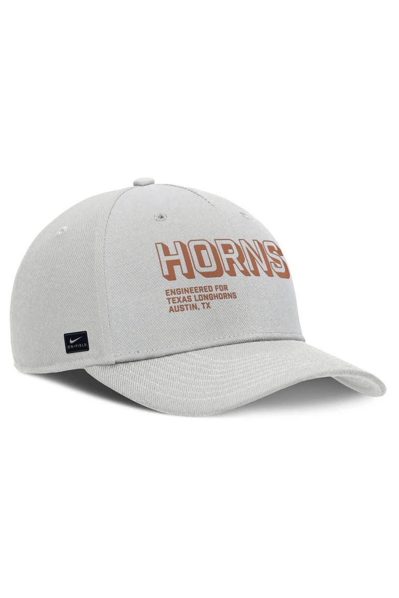 Men's Nike Gray Texas Longhorns 2025 Sideline Dust Pinched Rise Adjustable Hat, Alternate, color, Gray