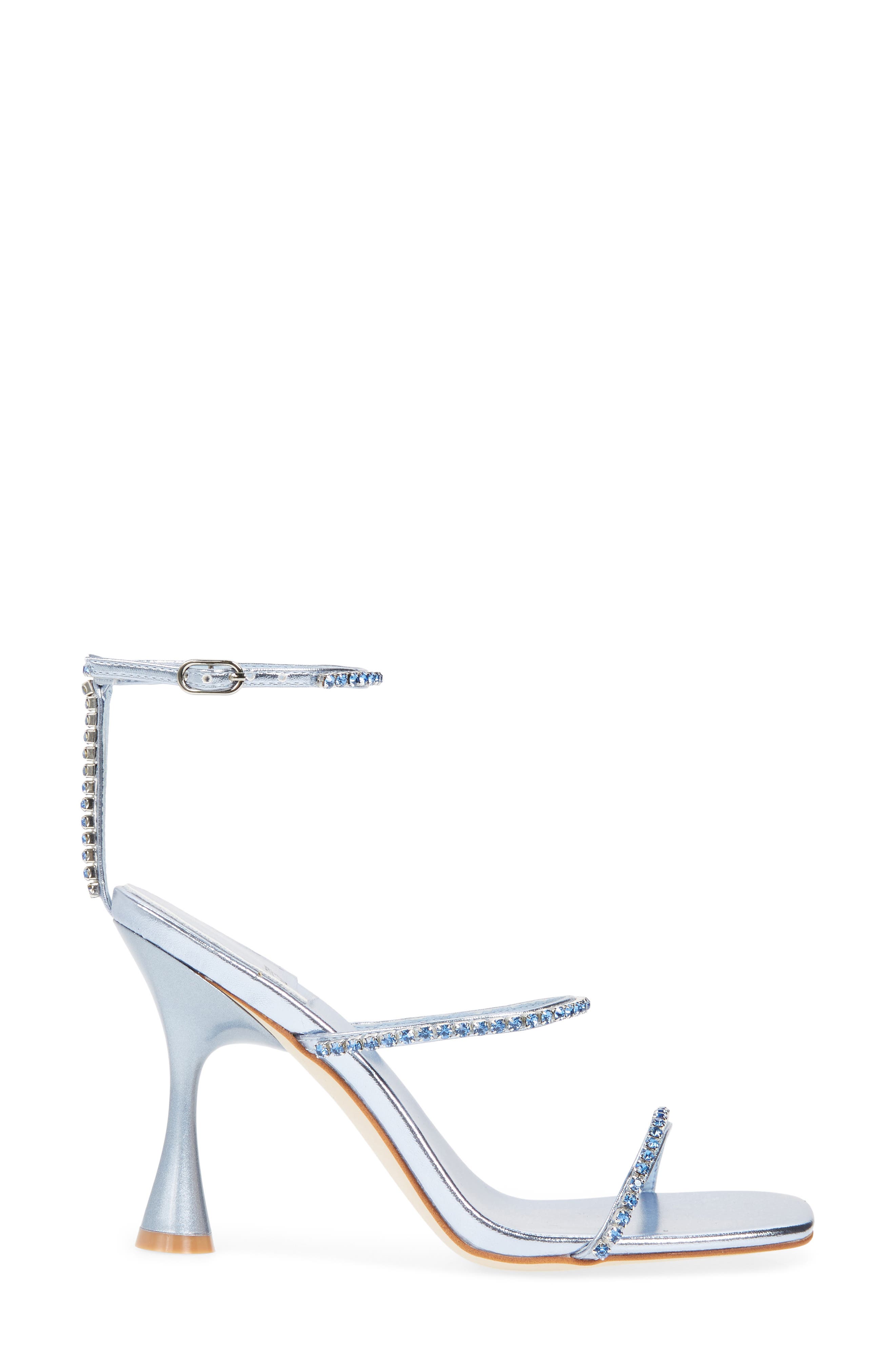 Demonica Ankle Strap Sandal, Alternate, color, LIGHT BLUE METALLIC COMBO