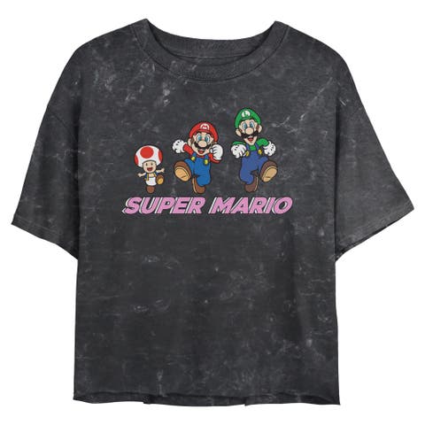 Junior's Nintendo Super Mario Trio  Graphic T-Shirt
