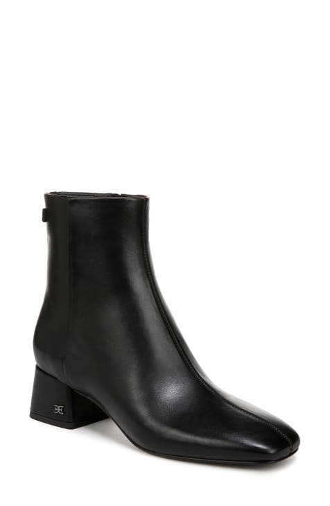 Black shops ankle booties