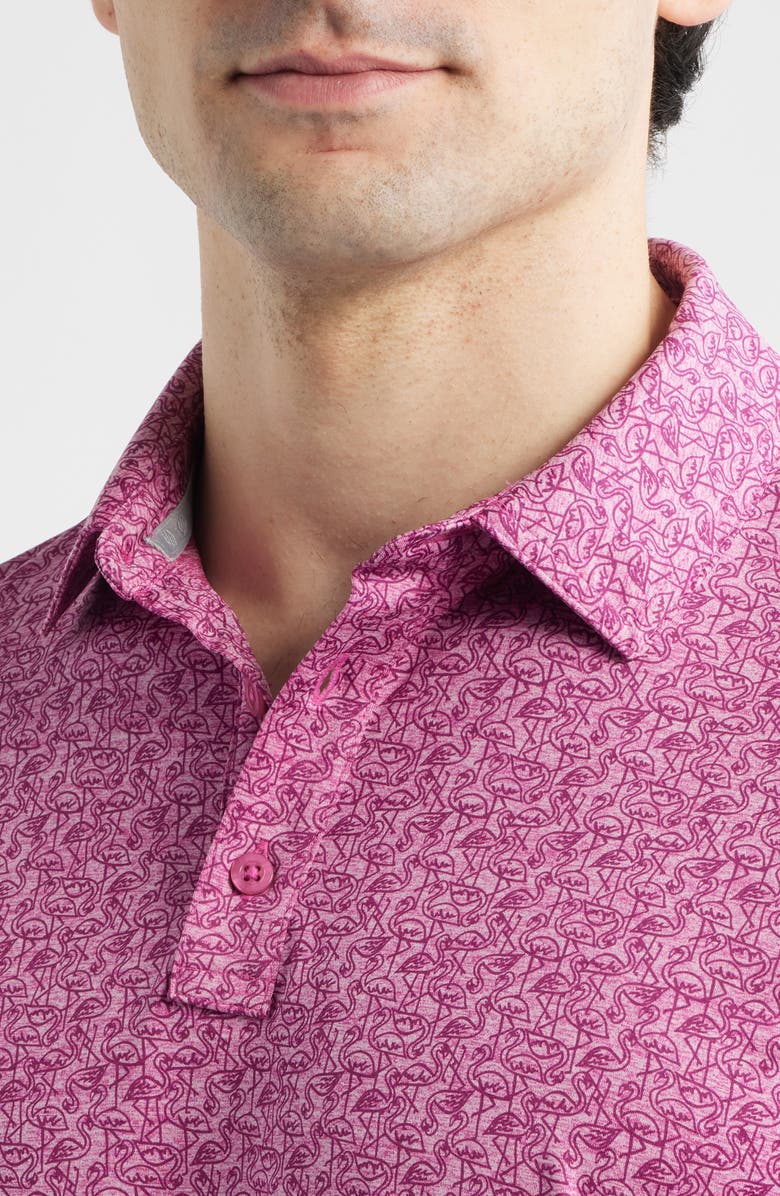 Johnston & Murphy XC Ace Performance Polo, Alternate, color, Magenta Flamingo