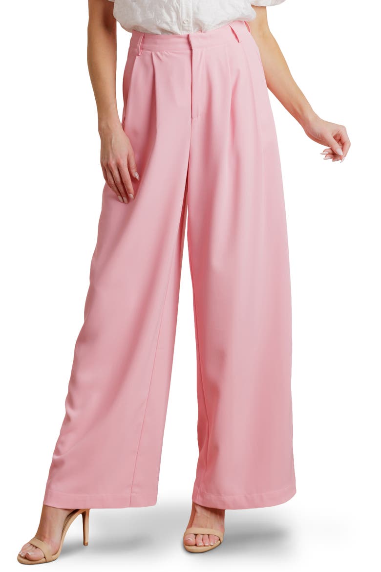 Wide Leg Pants, Main, color, LIGHT PINK