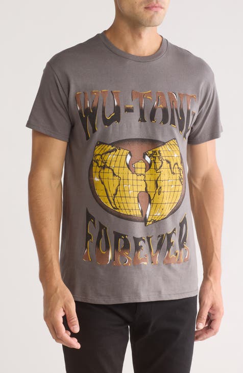 Wu-Tang Clan Forever Gold Earth Cotton Graphic T-Shirt