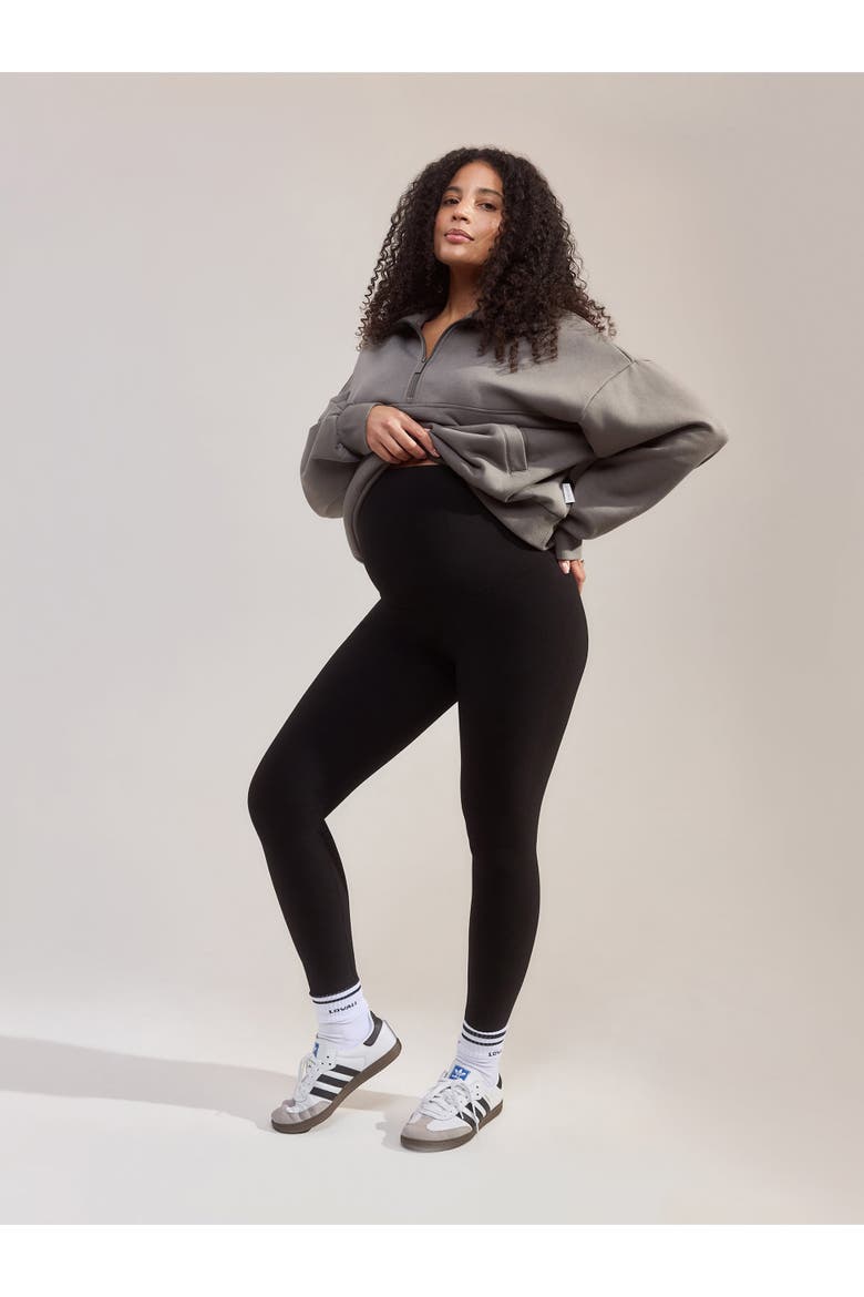 Maternity Winter Leggings, Alternate, color, Black