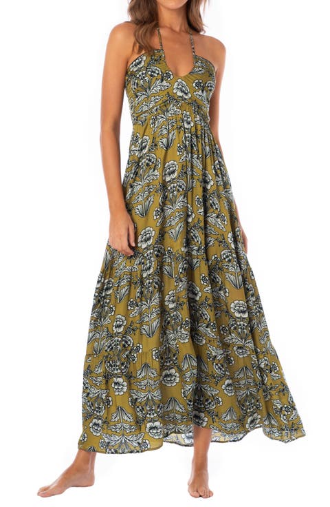 Ornate Flowering Shelby Cover-Up Maxi Dress
