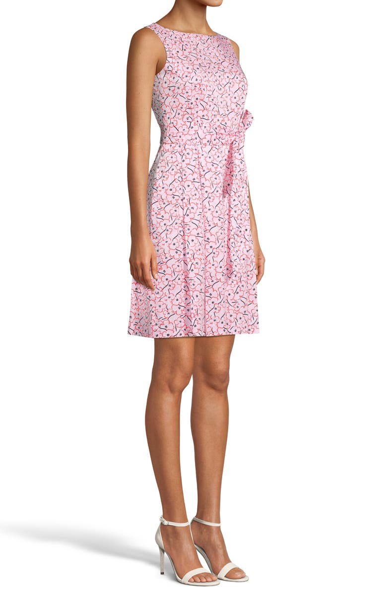 Anne Klein Sleeveless Printed Fit & Flare Dress, Alternate, color,