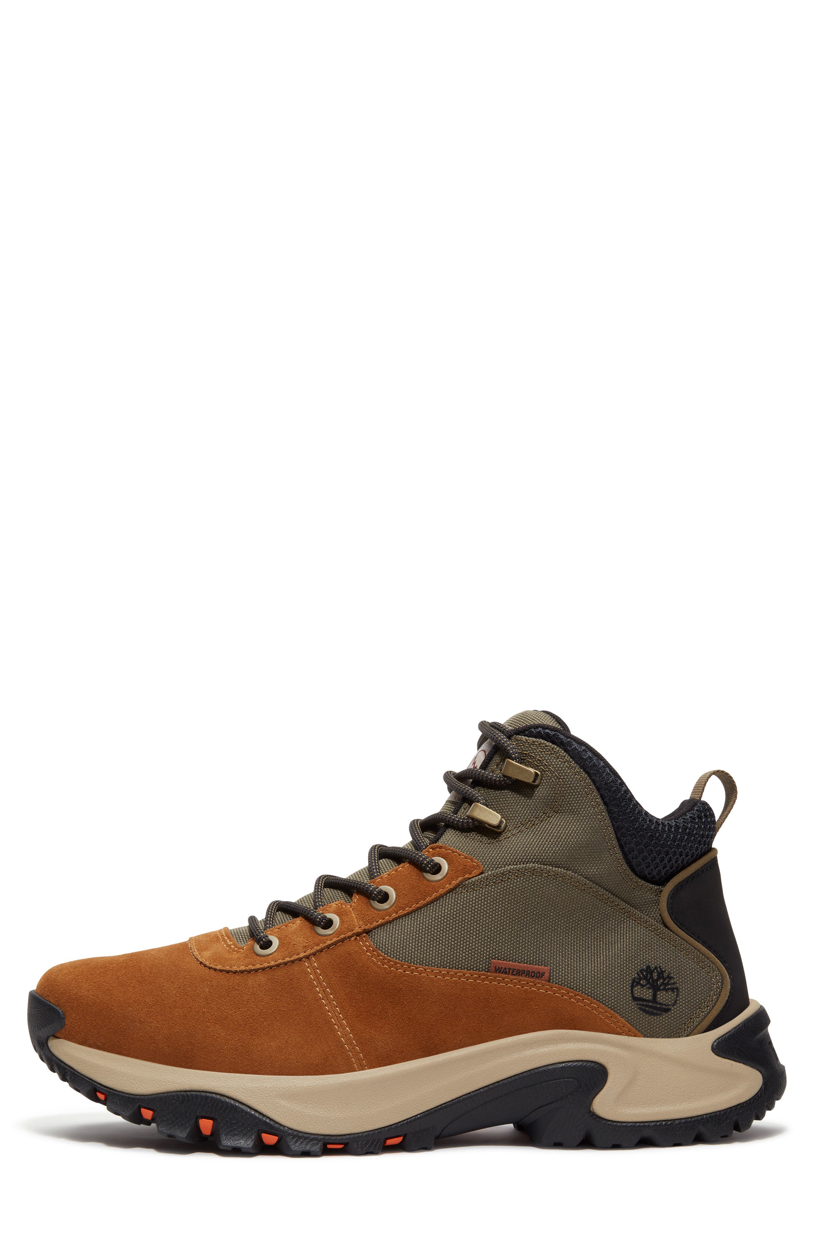 Timberland Mt. Maddsen Waterproof Hiking Boot, Alternate, color, Medium Brown Suede