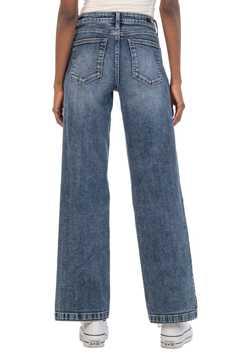 High Waist Wide Leg Jeans, Alternate, color, PUNCTUAL