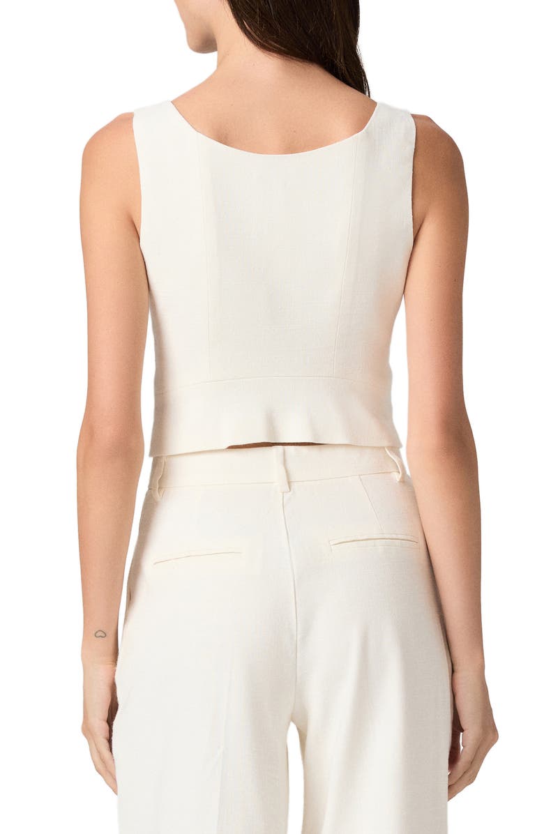 PAIGE Carra Corset Top, Alternate, color, Bone
