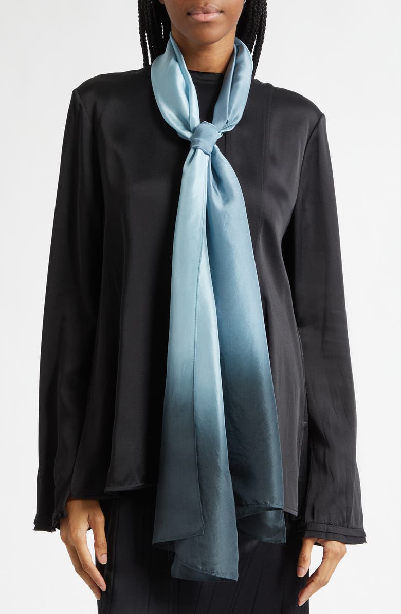 Eileen Fisher Ombré Silk Scarf, Main, color, 