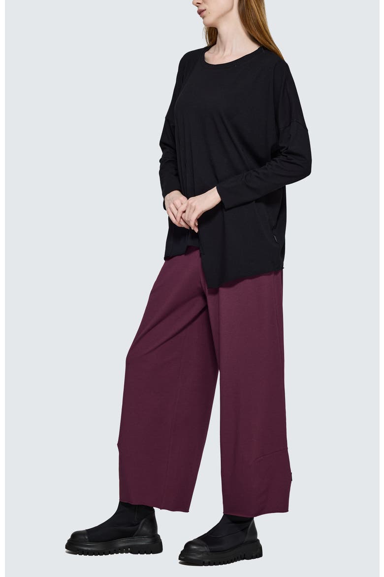 Greta Asymmetrical Blouse, Alternate, color, Black