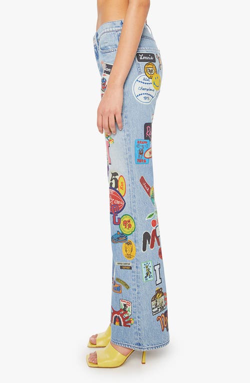 Mother The Bookie Sneak Scout It Out Jeans In Blue