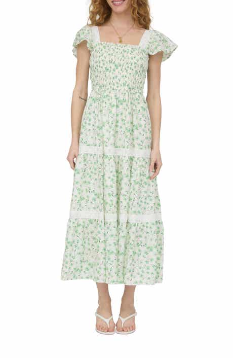 AUGUST SKY Tiered Midi Dress