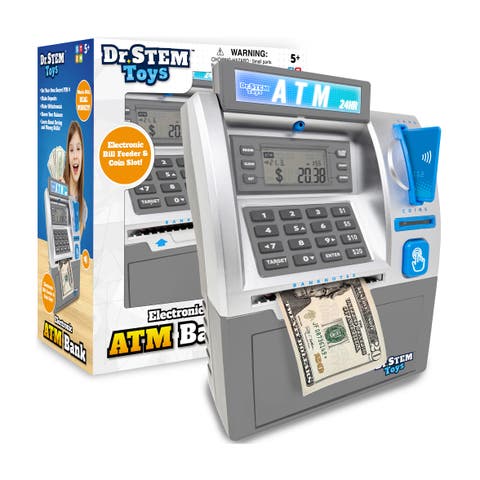 Electronic Atm Bank Real Money Savings Piggy Bank Toy