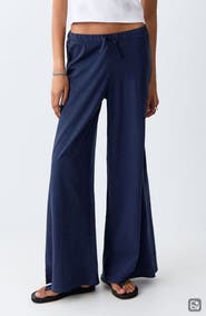 MANGO TEEN Kids' Straight Leg Cotton Jersey Trousers