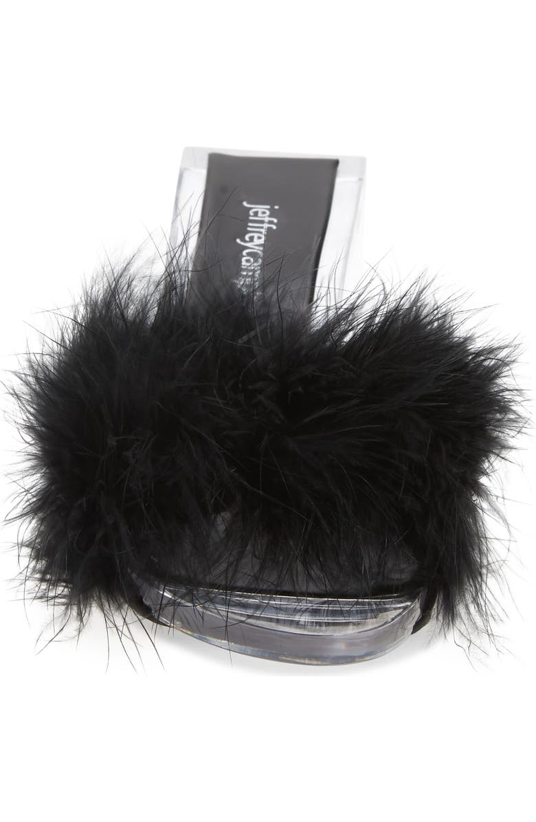 Jeffrey Campbell Luxuries Feather Sandal, Alternate, color,