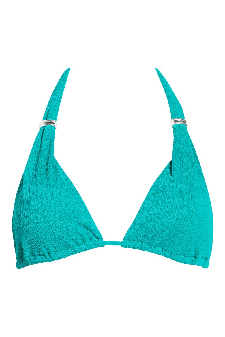 Firenze Triangle Bikini Top, Alternate, color, GREEN