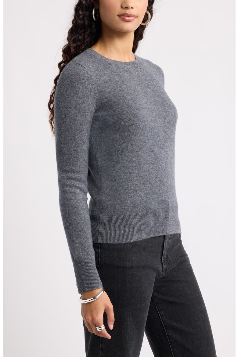 Wool & Cashmere Sweater, Alternate, color, GREY DARK HEATHER