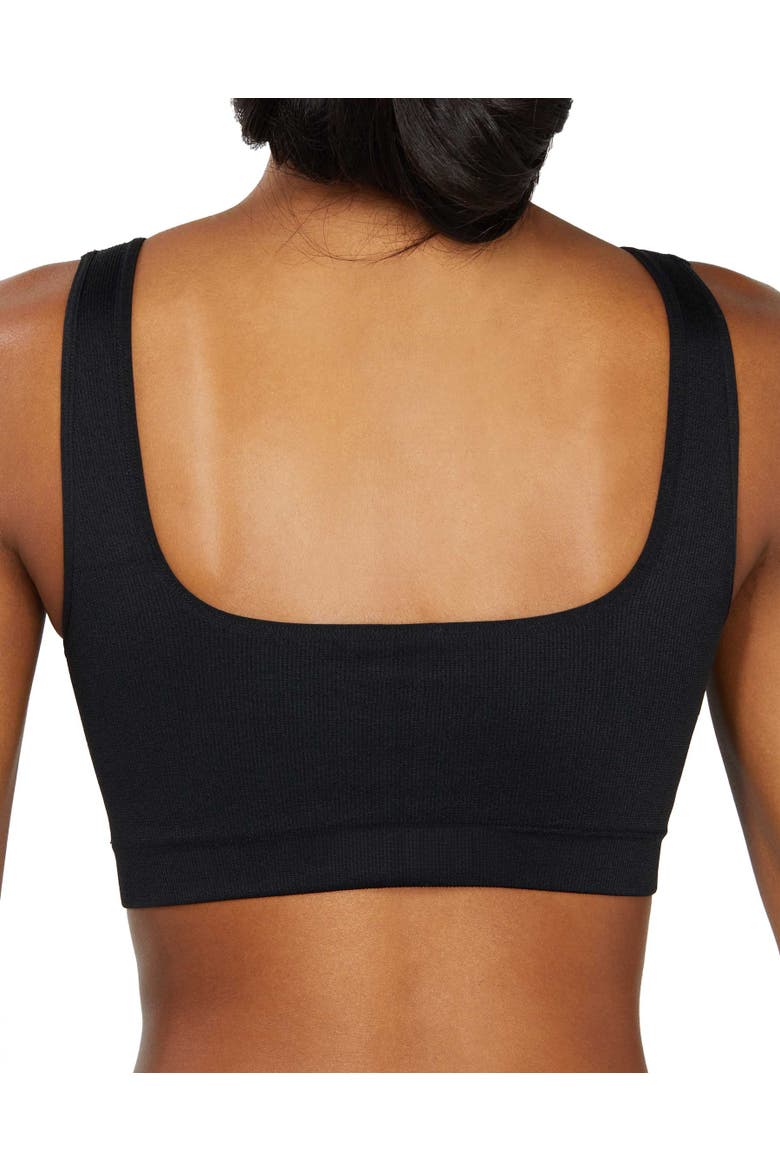 High Sculpt Bra Rib, Alternate, color, Black