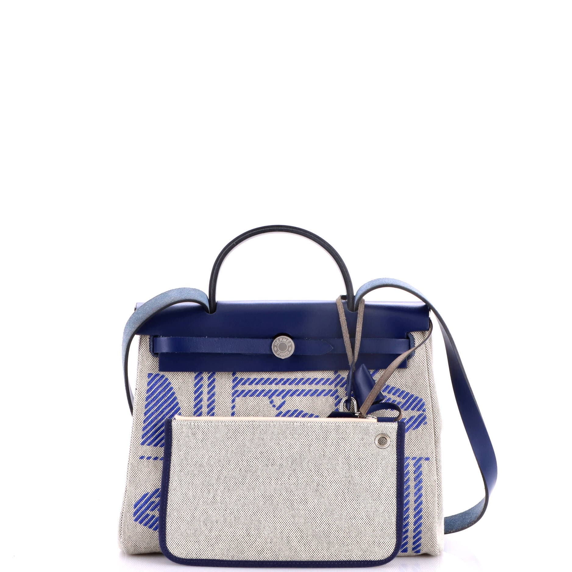 Herbag Zip Relief Brides de Gala Toile and Leather 31, Alternate, color, Blue