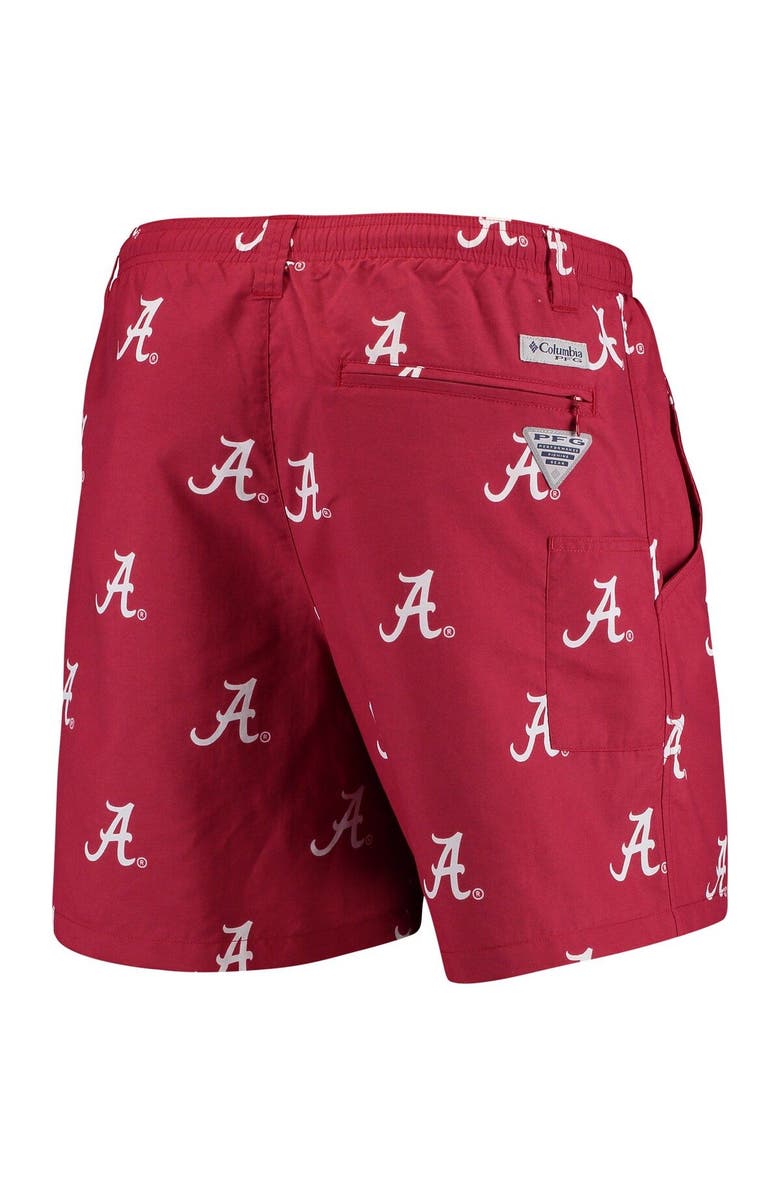 Columbia Men's Columbia Crimson Alabama Crimson Tide PFG Backcast II Omni-Shade Hybrid Shorts, Alternate, color, Crimson