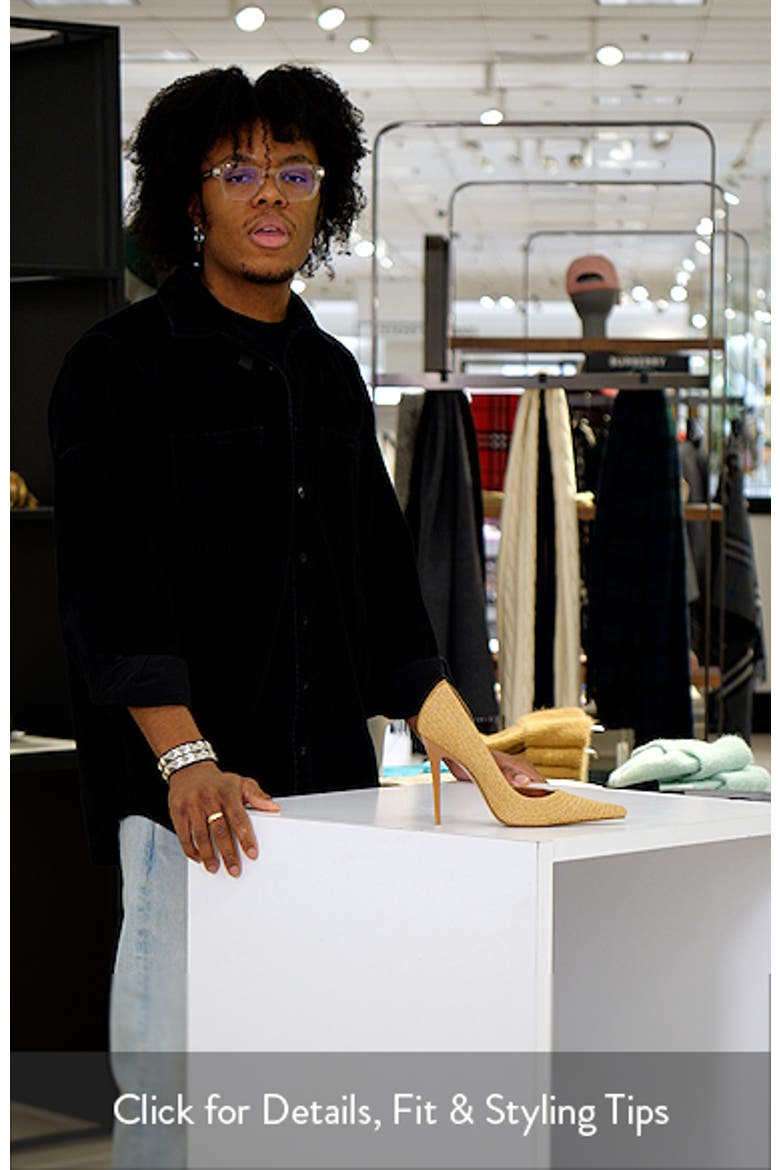 Elegant Raffia Half d'Orsay Pump video