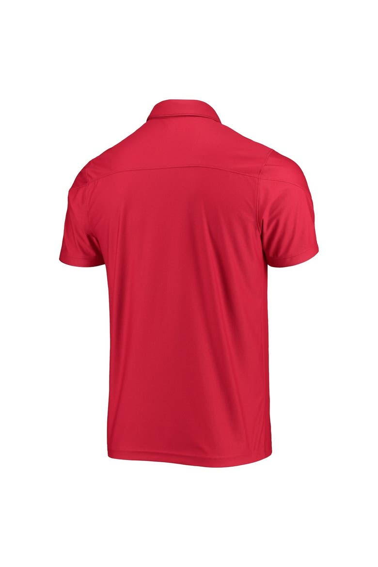 Men's Under Armour Red Wisconsin Badgers Sideline Chest Stripe Performance Polo, Alternate, color, Red