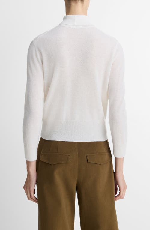 Vince Mock Neck Sweater In White