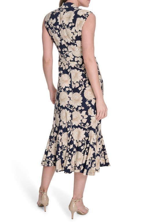 Tommy Hilfiger Cap Sleeve Stretch Jersey Midi Dress